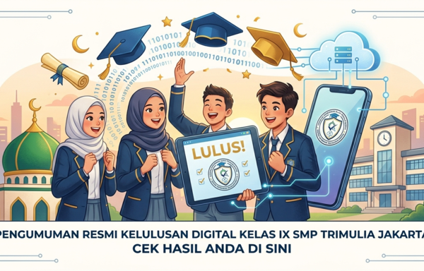 Pengumuman Kelulusan Peserta Didik Kelas IX SMP Trimulia Jakarta Tahun Pelajaran 2025/2026